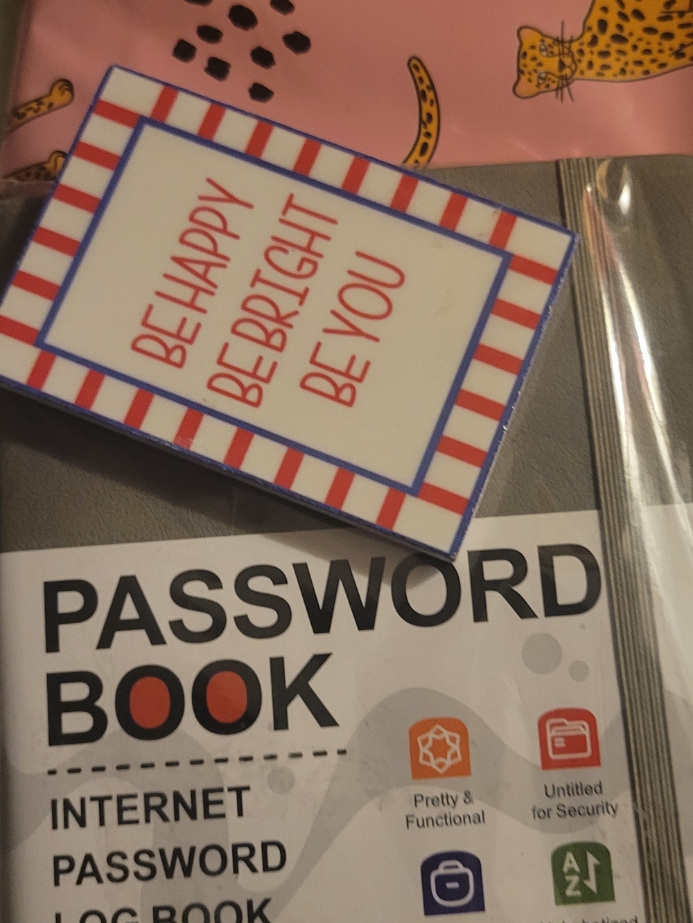 Fun Notebook, Password Book, Magnet, Polys (5) And A Pen! - Picture 3 of 3